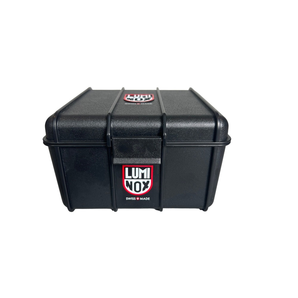 Luminox Watch Storage Case Box Empty Presentation Black Tactical Navy SEALs